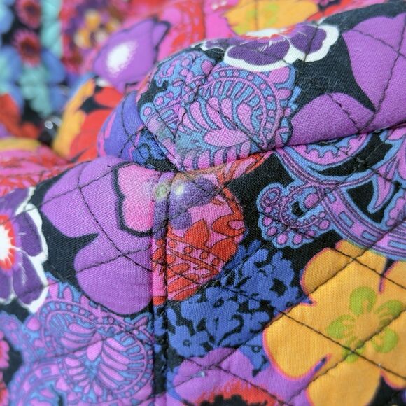 Vera Bradley Campus Backpack Floral Fiesta Laptop Multiple Compartments Logo Zip - Picture 8 of 11